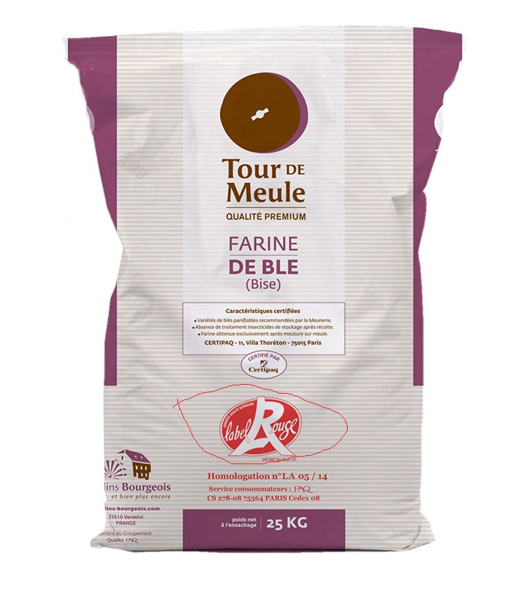 伯爵牌 T80紅標石磨幼細全麥粉 Moulins Bourgeois T80 Red Label Whole Wheat Flour